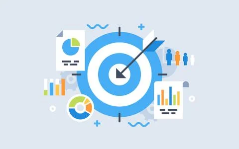 Target analytics Stock Illustration