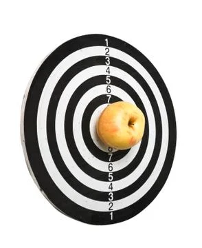 Target and apple Stock Photos