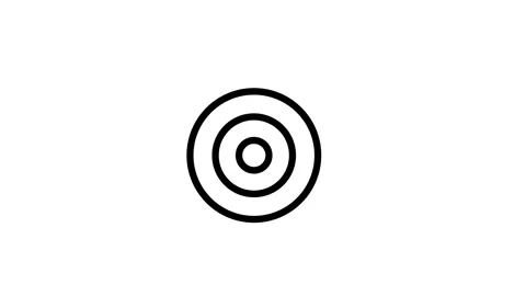 Target and arrow icon Isolated on Background. 4K Animation Stock Footage 307312041