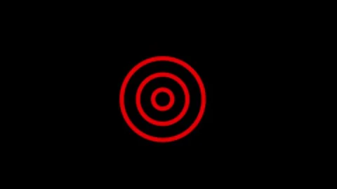 Target and arrow icon Isolated on Background. 4K Animation Stock Footage 307312042