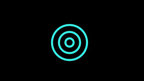 Target and arrow icon Isolated on Background. 4K Animation Stock Footage 307312043