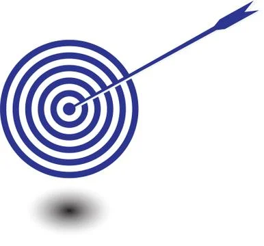 Target and arrow 스톡 일러스트