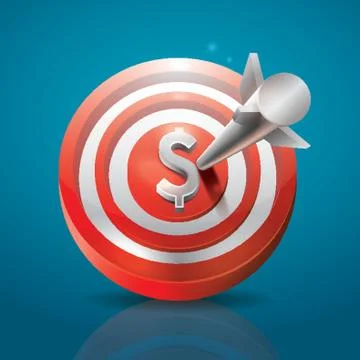 Target And Arrow Stock Illustration