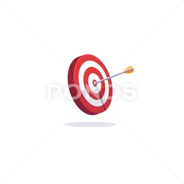 Target and arrow Illustrazione stock