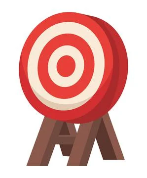 Target and arrow Stock Illustration