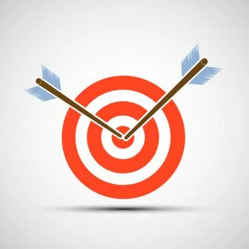 Target and arrows Stock Illustration