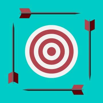 Target and arrows Stock Illustration