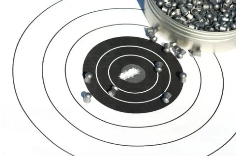 Target and bullets Stock Photos