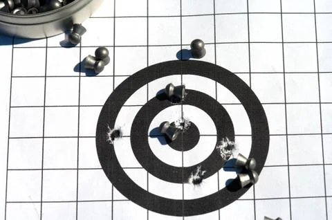 Target and bullets. Stock Photos
