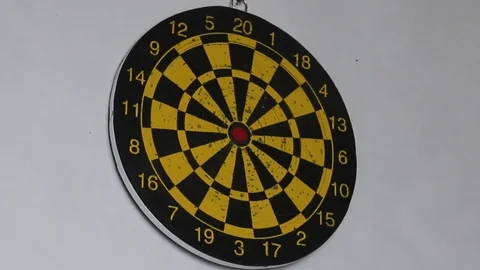 Target and dart Stock Footage 123493655