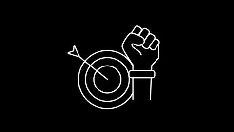 Target and Fists Stock Footage 336064118