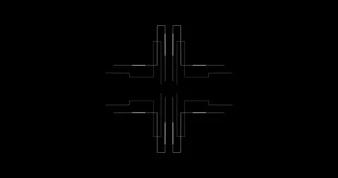 Target and Points HUD elements 库存影片 342103568