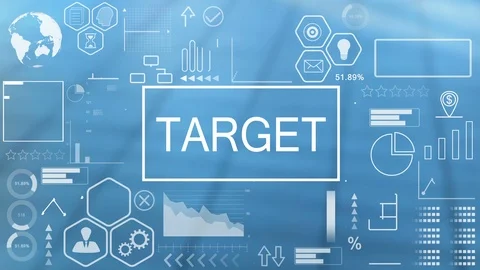 Target, Animated Typography Stock Footage 116353161