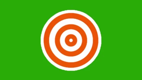 Target animation on green screen Vídeo Stock 330762803