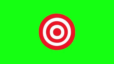 Target animation on green screen Stock Footage 337593508