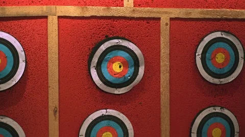 Target for archery Stock Footage 131284520