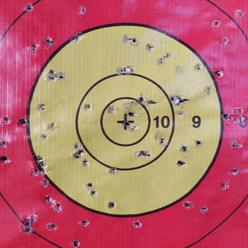 Target for archery practice or other shooting sports Stock Photos