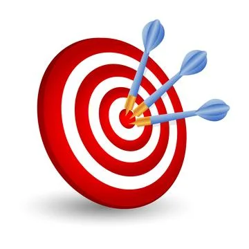 Target with arrow. Archery. target with arrows. Vector illustration Stock Illustration