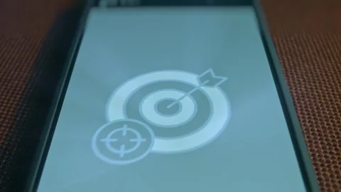 Target with an Arrow in the Center, presentation Stock Footage 309685520