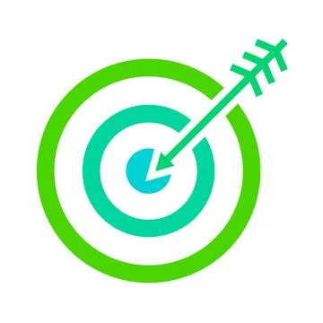 Target With Arrow Icon Stock Illustration