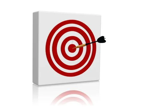 Target with arrow Stock Illustration