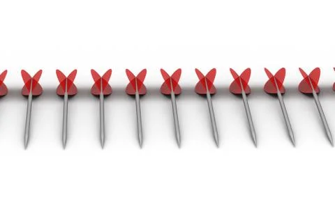 Target arrow Stock Illustration