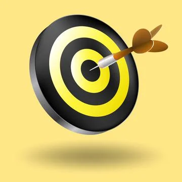 Target with arrow Stock Illustration