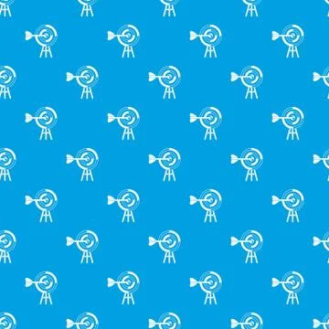 Target with an arrow pattern seamless blue Stock Illustration