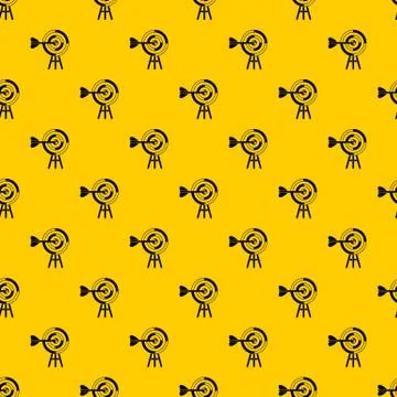 Target with an arrow pattern vector Illustrazione stock