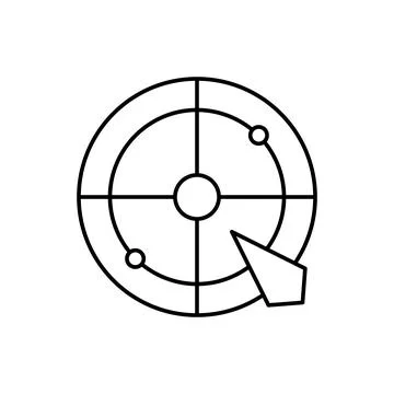 Target, arrow, SEO icon. Simple line, outline vector elements of commerce icons Stock Illustration