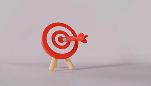 Target arrow success archery goal dart center accuracy business sport Stock Illustration