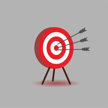 Target with arrows Stock Illustration