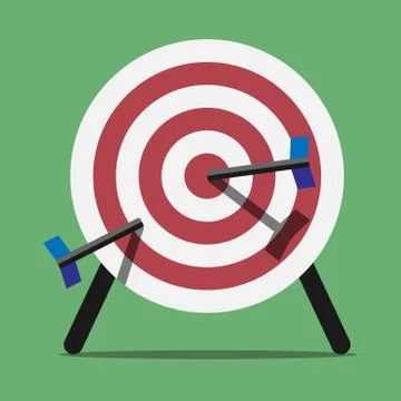 Target with arrows Stock Illustration