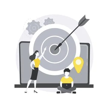 Target audience abstract concept vector illustration. Stock Illustration