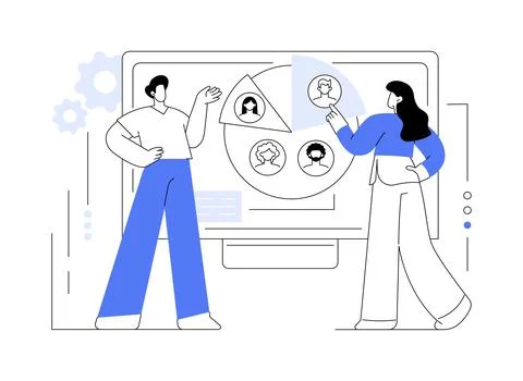 Target audience abstract concept vector illustration. Stock Illustration