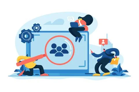 Target audience concept vector illustration Stock Illustration