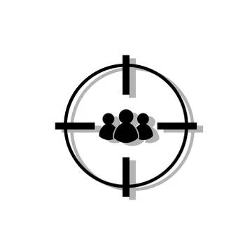 Target audience icon. Stock Illustration