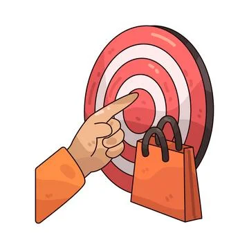 Target audience illustration Stock Illustration