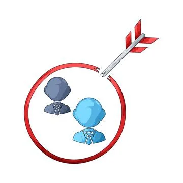 Target audience illustration Stock Illustration