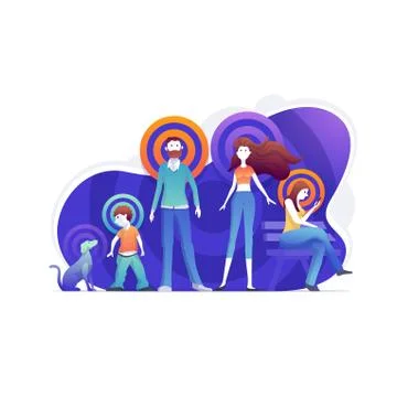 Target Audience, marketing segmentation, targeting, strategy Stock Illustration