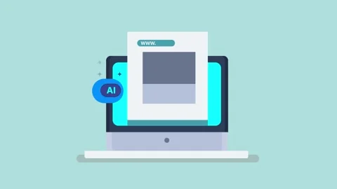 Target audience network through automated AI adverting system. Video stock 337956131