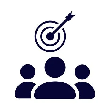 Target, audience, people, man, target audience icon Stock Illustration