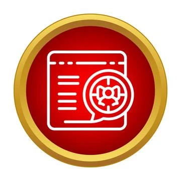 Target audience targeting web marketing profile icon Stock Illustration