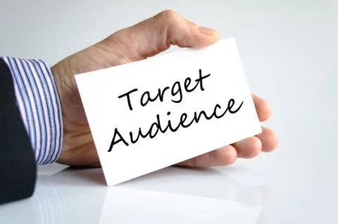 Target audience text concept Stock Photos