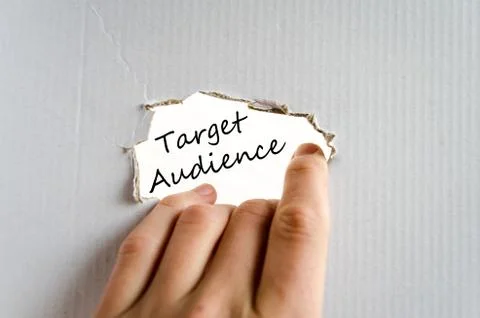 Target audience text concept Stock Photos