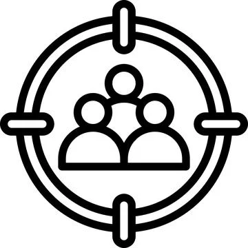 Target Audience Vector Icon Design Illustration Stock Illustration