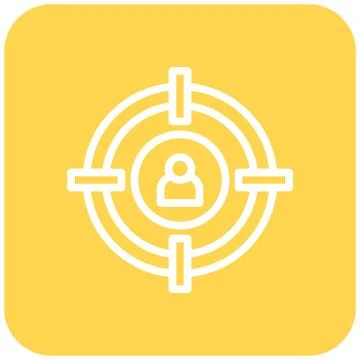 Target Audience Vector Icon Design Illustration Stock Illustration