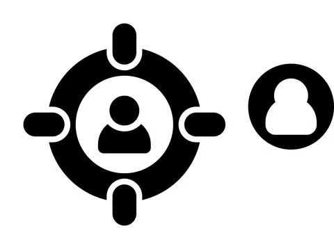 Target audience Vector Icon Design Illustration Stock Illustration