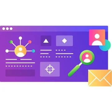 Target audience vector icon isolated on white Stock Illustration