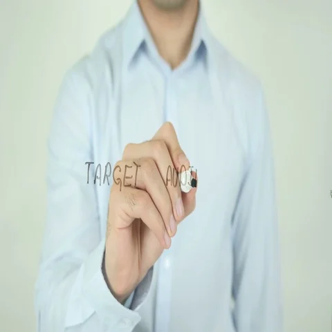 Target Audience, Writing On Screen Stock Footage